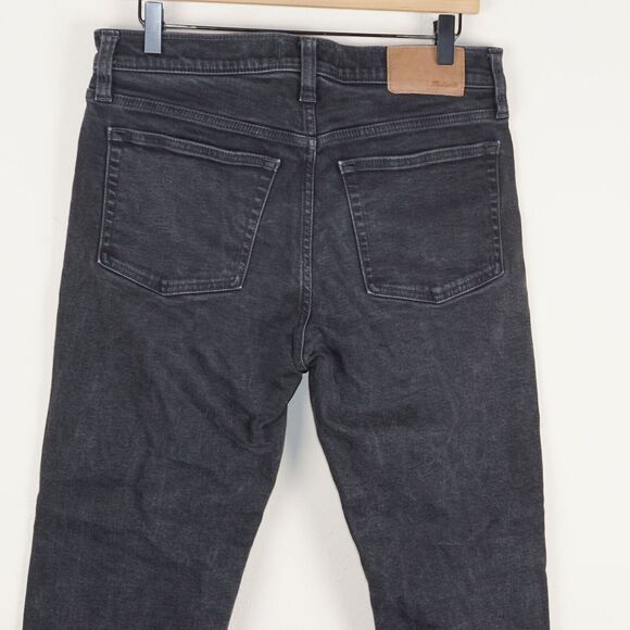 Madewell Relaxed Taper Instacozy Wool Blend Black Jeans Mens Sz 31 - Picture 4 of 13